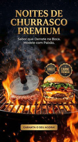 Modelador De Hamburguer Facil Rapido E Pratico 200g Prateado