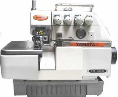 Maquina De Costura Interlock Industrial Yamata Fy55 Cor Branco 127/220v